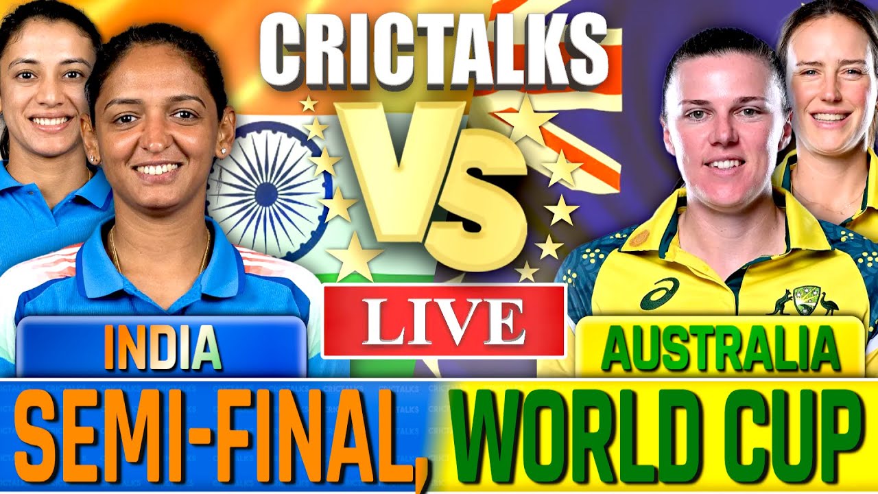 🔴 INDW vs AUSW Live Match Today, World Cup India vs Australia, Live Cricket Scores, Commentary