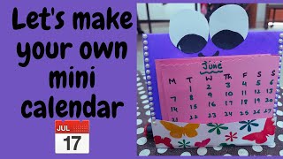 How to make Desk Calendar | DIY Calendar | Handmade Desk Calendar | Crafts | paper Mini calendar