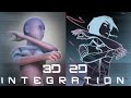 How to Merge 2D With 3D Animation - Flash Tutorial