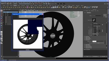 Modeling tutorial in Maya - a polygon rim - Part 14: create the shaders
