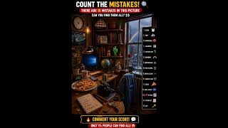 Only 1% Can Find All 15 Mistakes 😳🔥 #shorts