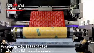 DABA Hot Sale 6 Colors Label Stack Flexo Printing Machine For Aluminum Foil Blister Printing#label