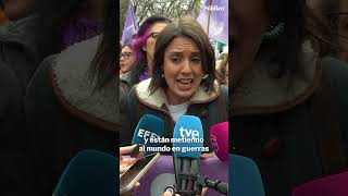 Irene Montero, en el #8M en Madrid: "España está en condiciones de ser un refugio frente a Trump"