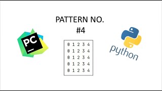 Pattern #4 | Python programming | PyCharm IDE Pattern 1 Python Programming Pycharm Ide