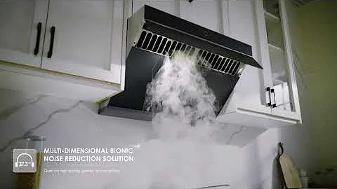 FOTILE JQG15 Series Inclined Vent Range Hood | Ultra-Quiet Operation & Noise Control