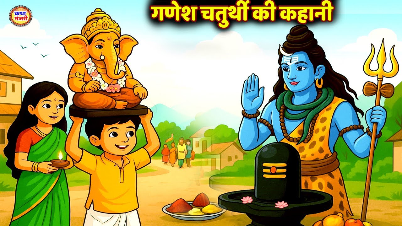 गणेश चतुर्थी की कहानी - Ganesh Chaturthi Katha - गणेश चतुर्थी की कथा - Ganesh Chaturthi Katha 2025