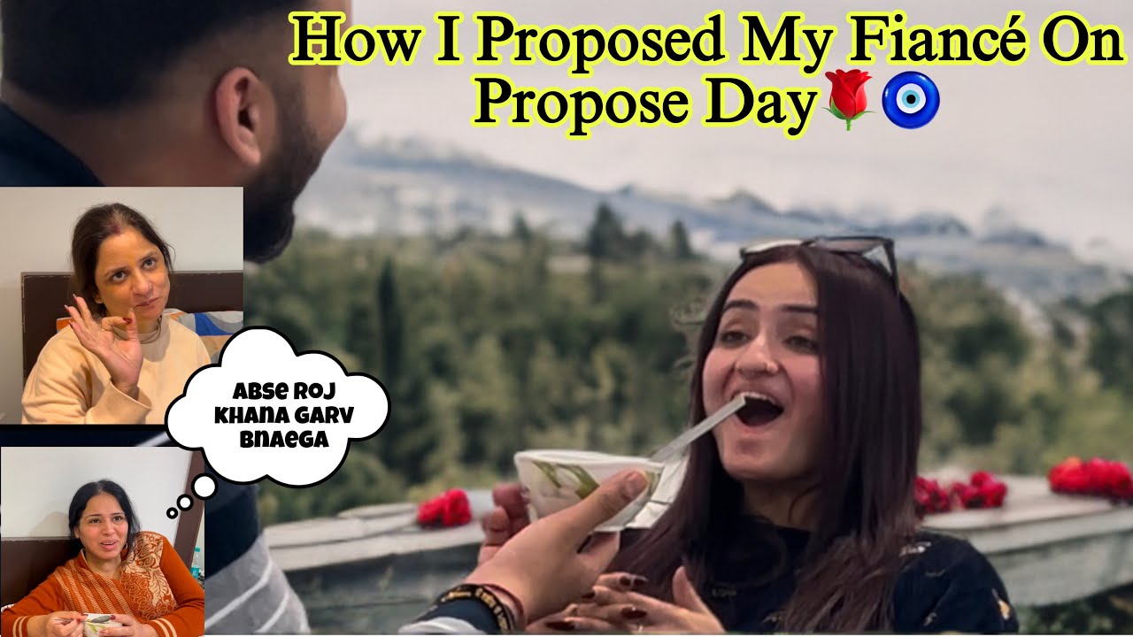 How I proposed my Fiancé on propose day☺️❤️🧿|| Ye kya bna diya garv ne🤯🤯|| Rashika & Garv❤️