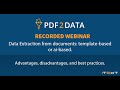Webinar: 'Data extraction from documents: template-based or AI-based