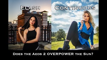 Does the Rotolight Aeos 2 REALLY OVERPOWER the Sun?  Tested as continuous & off camera flash light