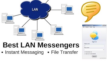 LAN messenger. Send files and messages within Network