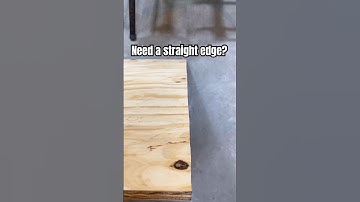 No Jointer? No problem! Get a straight edge every time. #woodworkingtipsandtricks #woodworking