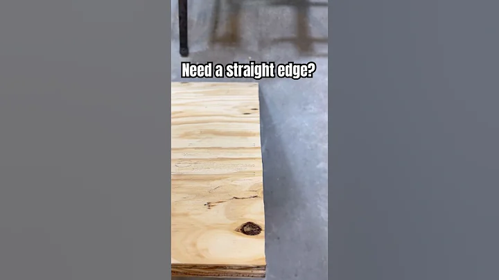 No Jointer? No problem! Get a straight edge every time. #woodworkingtipsandtricks #woodworking