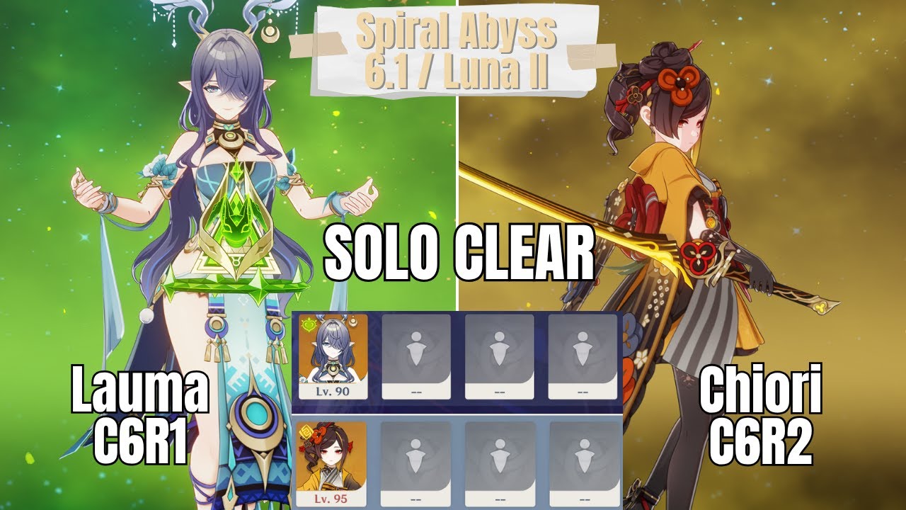 C6 Lauma & C6 Chiori Solo Spiral Abyss Luna II/6.1