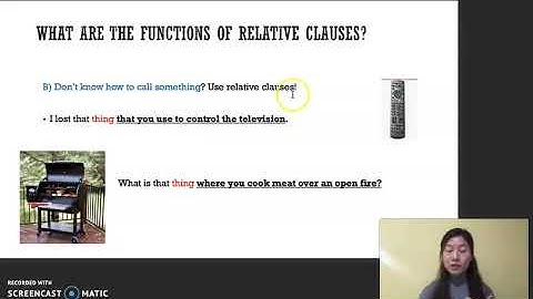 Relative Clauses Lesson #1