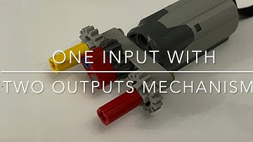 One Input With Two Outputs Mechanism .. LEGO TECHNIC TRICKS