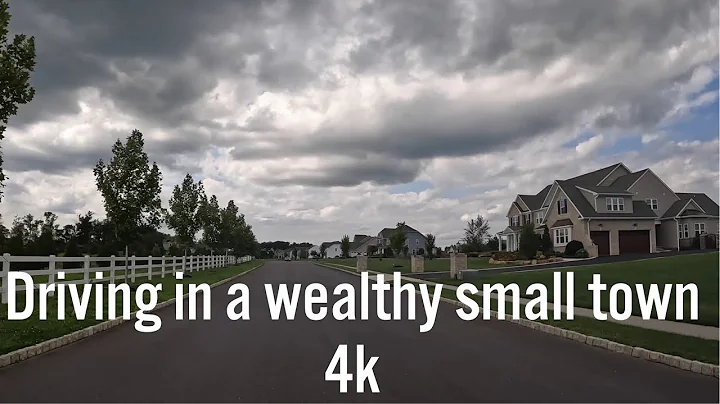 Driving in a wealthy small town - Robbinsville, New Jersey 🇺🇸 (4k)