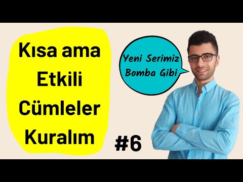 💥 #6  Kısa ama Etkili Cümleler Kuralım (yeni seri bomba gibi) 🙋‍♂️