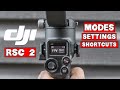DJI RSC2 - Modes, Shortcuts, Button Functions! | New Front Dial Test and 3 ways to autotune