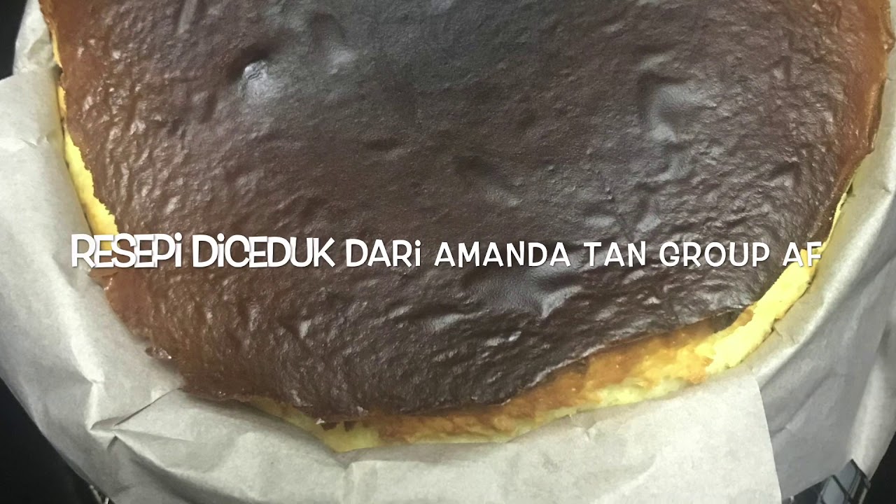 Resepi Basque burnt cheesecake air fryer & blender version mudah sedap