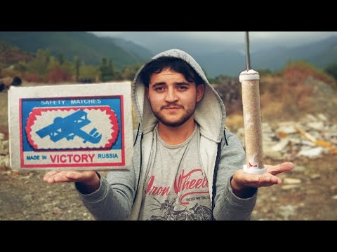 Kirbitlə zırpaket hazırladıq | Kibritle torpil yapımı | make fireworks at home