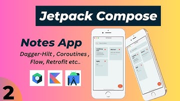 Notes App In Jetpack Compose In Hindi | Retrofit | Dagger Hilt | Coroutines | Flow