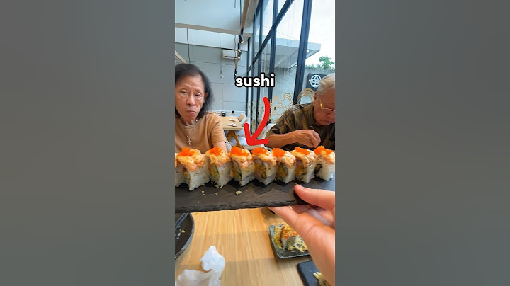 Akong ama pertama kali makan sushi