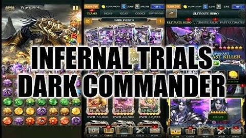 Legendary Game Of Heroes: Infernal Trials Event Gameplay/Team Testing (Dark Commander)