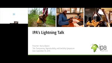 RTC@WB Lightning Talks: IPA