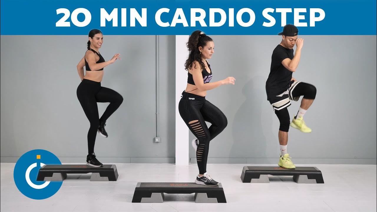 CLASE de STEP 20 MINUTOS 🥵 Rutina de Step para Principiantes YouTube