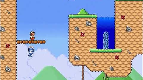 Super Mario Bros. X. 2 (SMBX2) - Custom Level - Sunny Dolphins