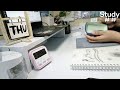 Live study with me /rainy sound + piano music /pomodoro60/10/^^bloomsky