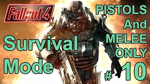 FALLOUT 4 (Survival Mode) PISTOLS AND MELEE ONLY! Part 10 – Paladin Danse And Travis Miles