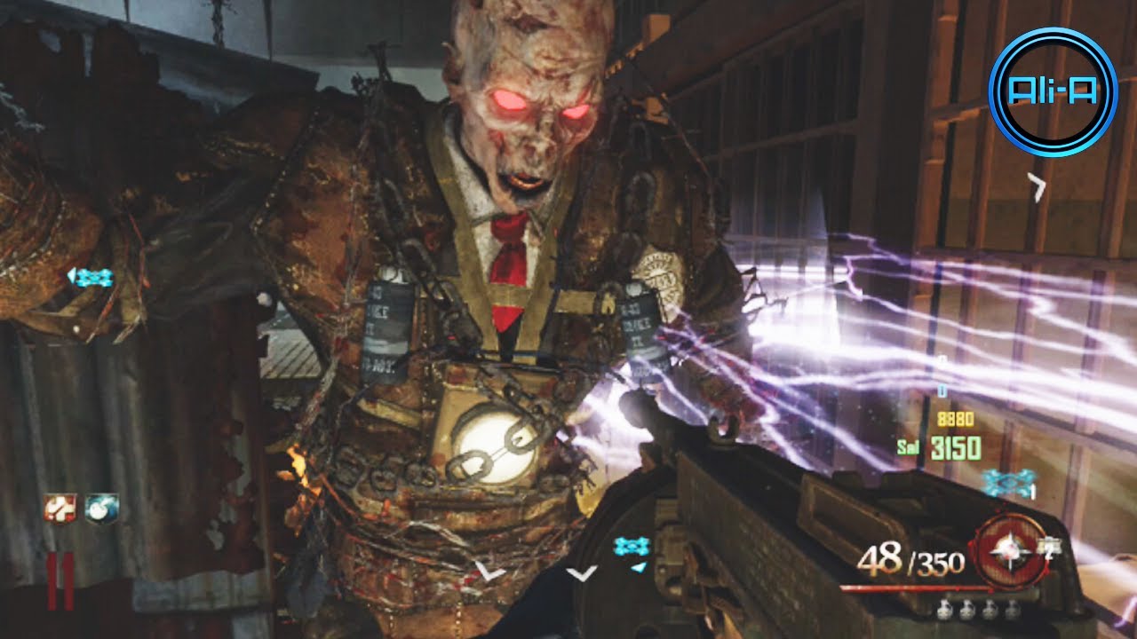 Mob of the Dead Zombies Gameplay - Black Ops 2 Uprising DLC Map