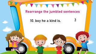 Rearrange the jumbled words - Frame a sentence screenshot 3
