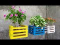 Good Ideas | DIY Wooden Planter Box Hanging For Small Garden | Easy Diy Project