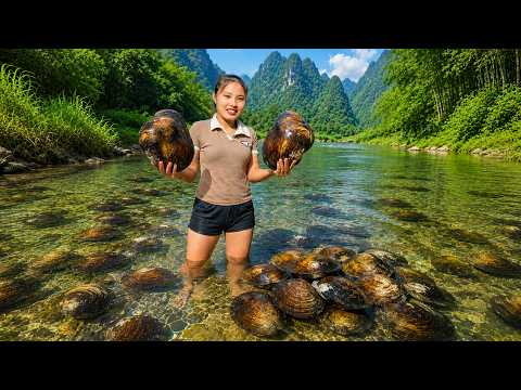 Amazed to Find Massive River Mussels - Secret Technique to Catch Giant Stream Clams | Farming Life