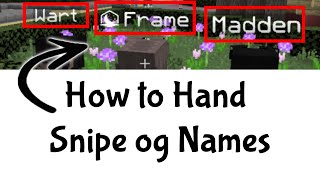 How To Hand Snipe Og Names Working April 2021 Xinabox