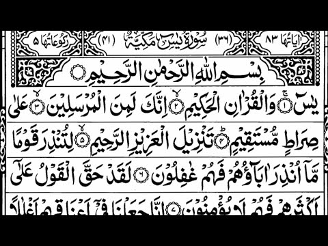 Surah Yaseen Yasin Full By Qari Abdul Rahim With Arabic Text HD سورۃ یس Beautiful Quran