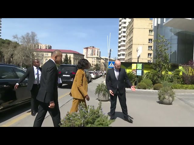 Bilatérale entre la Ministre Soudan-Nonault et son homologue Moukhtar Babaiev d'Azerbaïdjan