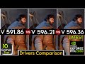 Nvidia Drivers (V 591.86 vs V 596.21 vs V 596.36) | Test In 10 Games - ft.RTX 2060