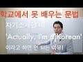 자기소개할 때 'Actually, I'm a Korean'이라고 하면 안 되는 이유! (학교에서 못 배우는 영어 문법 17편)