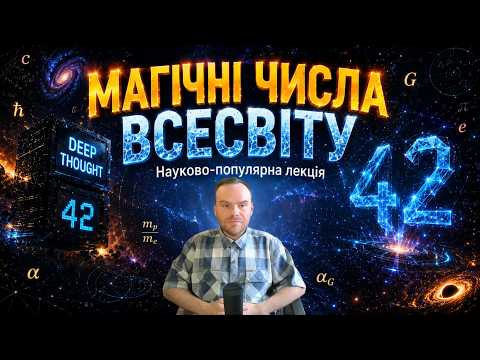 Магічні числа Всесвіту. Науково-популярна лекція.