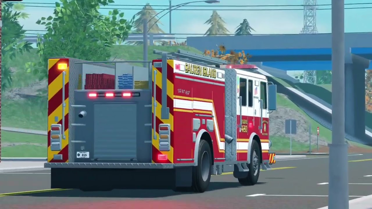 Sauren Island FD Responding To House Fire