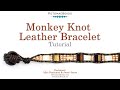 Monkey Knot Leather Bracelet - DIY Jewelry Making Tutorial by PotomacBeads
