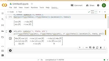 #5 Finding Jacobian Matrix of several variables using python
