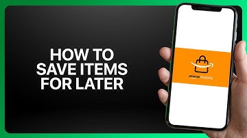 How To Save Items For Later In Amazon Shopping App 2025! Tutorial