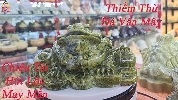 Thiềm Thừ Đá Vân Mây Xanh - Phong Thủy Maxi