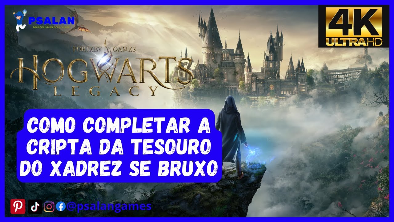 👍Hogwarts Legacy - Como Completar a Cripta da Tesouro do Xadrez se Bruxo 