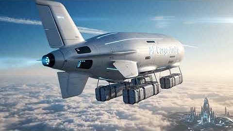 Futuristisch AI-transport | Vliegende auto