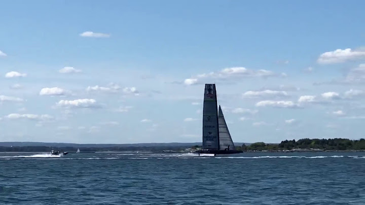 NYYC American Magic — first AC75 foiling tack caught on video by yacht designer Mark Mills